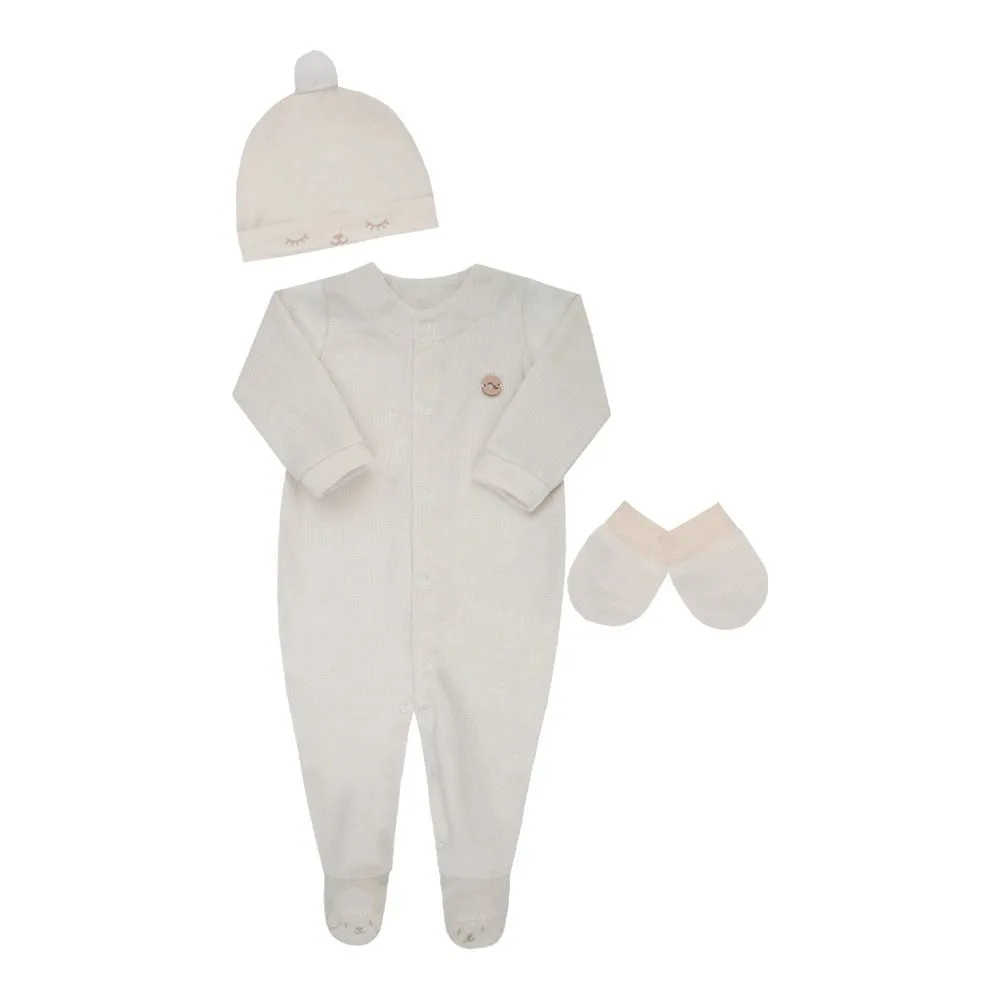 Macacão, Touca e Luvas Inverno Letut Plush Unissex kit presente - foto 3