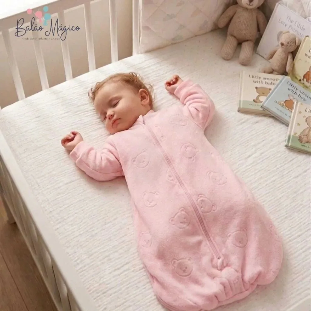 Saco de Dormir Soft Jacquard Térmico Pettenati- Dedeka - Rosa - foto 2