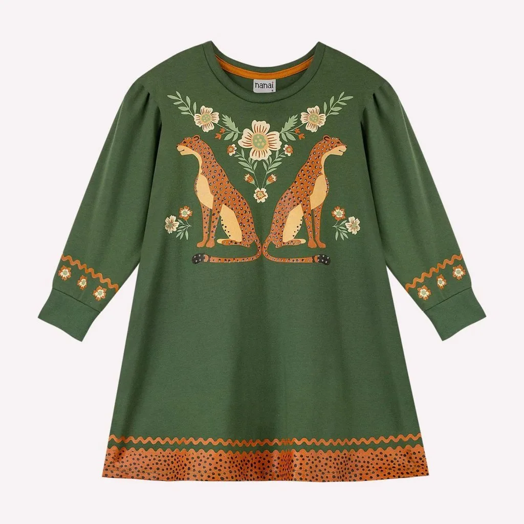 Vestido Infantil Menina Onças Nanai - foto 2