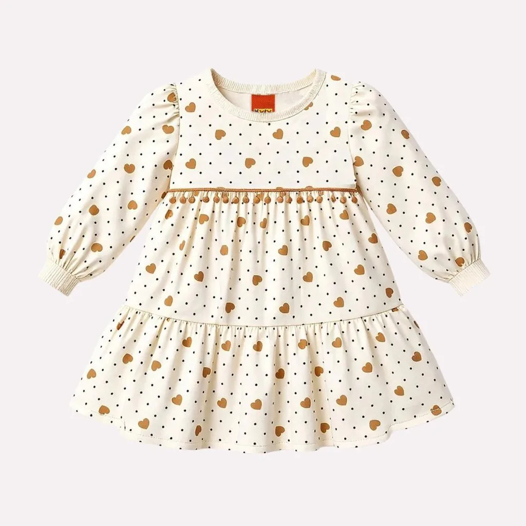 Vestido Infantil Menina Corações Kyly - foto 2