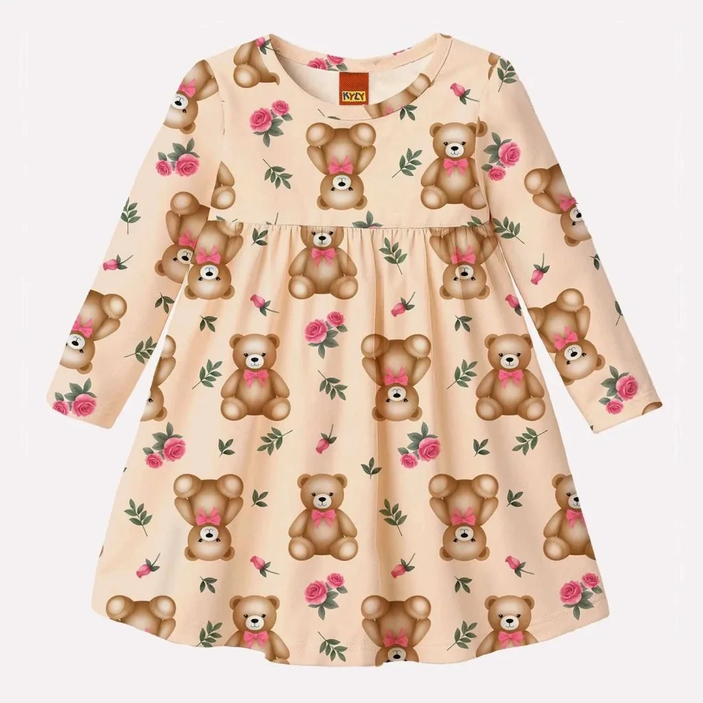 Vestido Infantil Menina Ursinho Kyly - foto 2