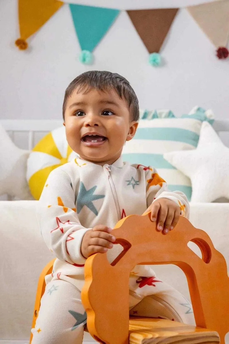 Macacão plush com zíper estrela circo mágico para bebê - Dedeka - foto 3