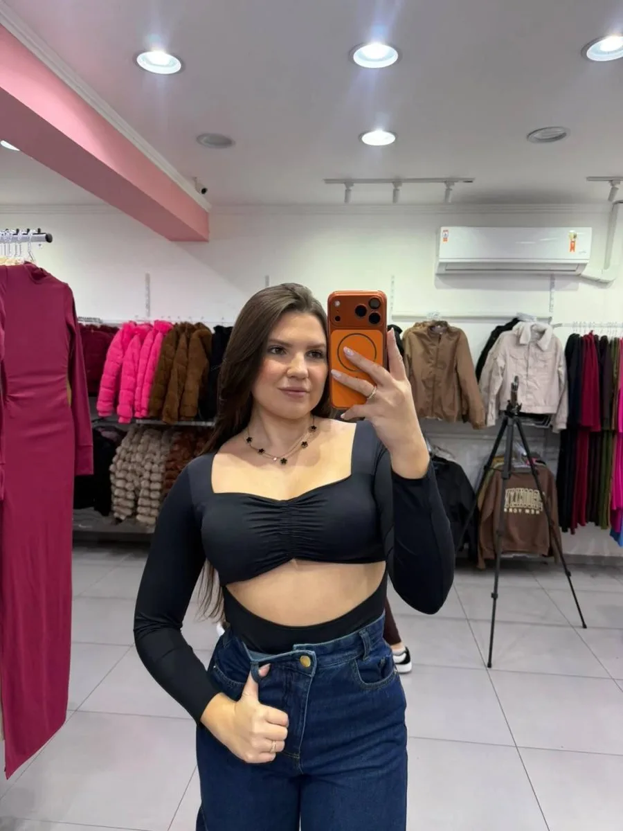 Body Poliamida Com Regulagem no Peito SKU Preto :543 - foto 2