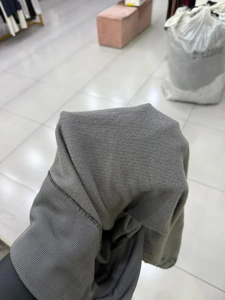 Legging Canelado Térmico Com Cós Alto Cinza - foto 3