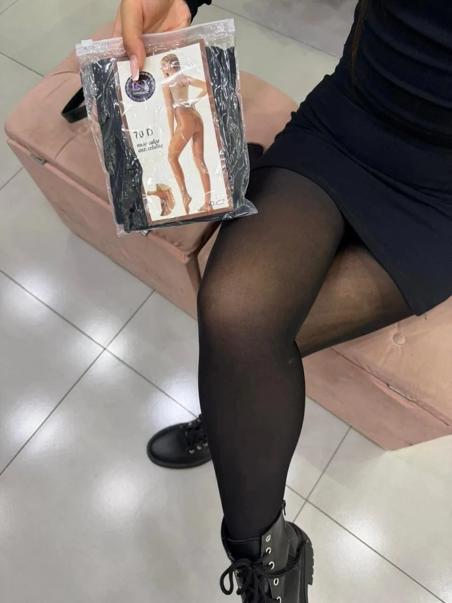Meia Calça Anti Celulite Preta - foto 1