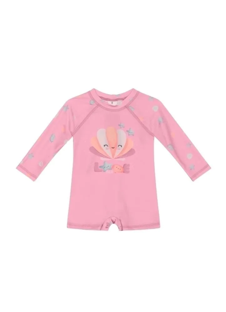 Macacão Brandili com Proteção UV - Moda Praia - Pink - foto 2