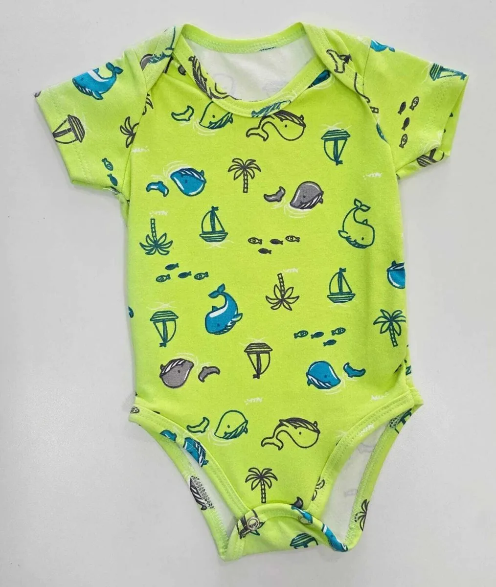 Body Brandili Masculino Estampado Verde - foto 2