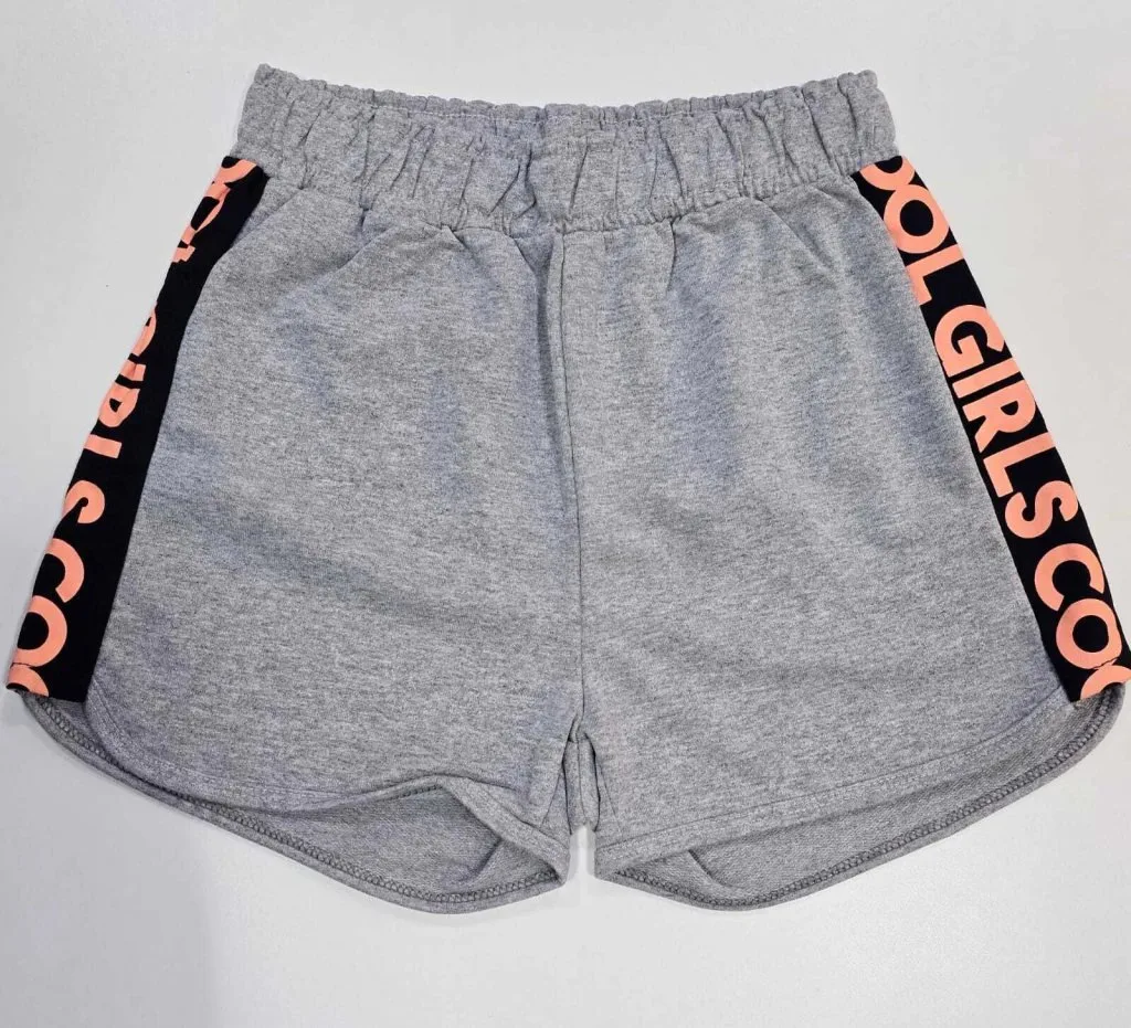 Conjunto Pami com Cropped Manga Princesa e Shorts - Cinza - foto 4