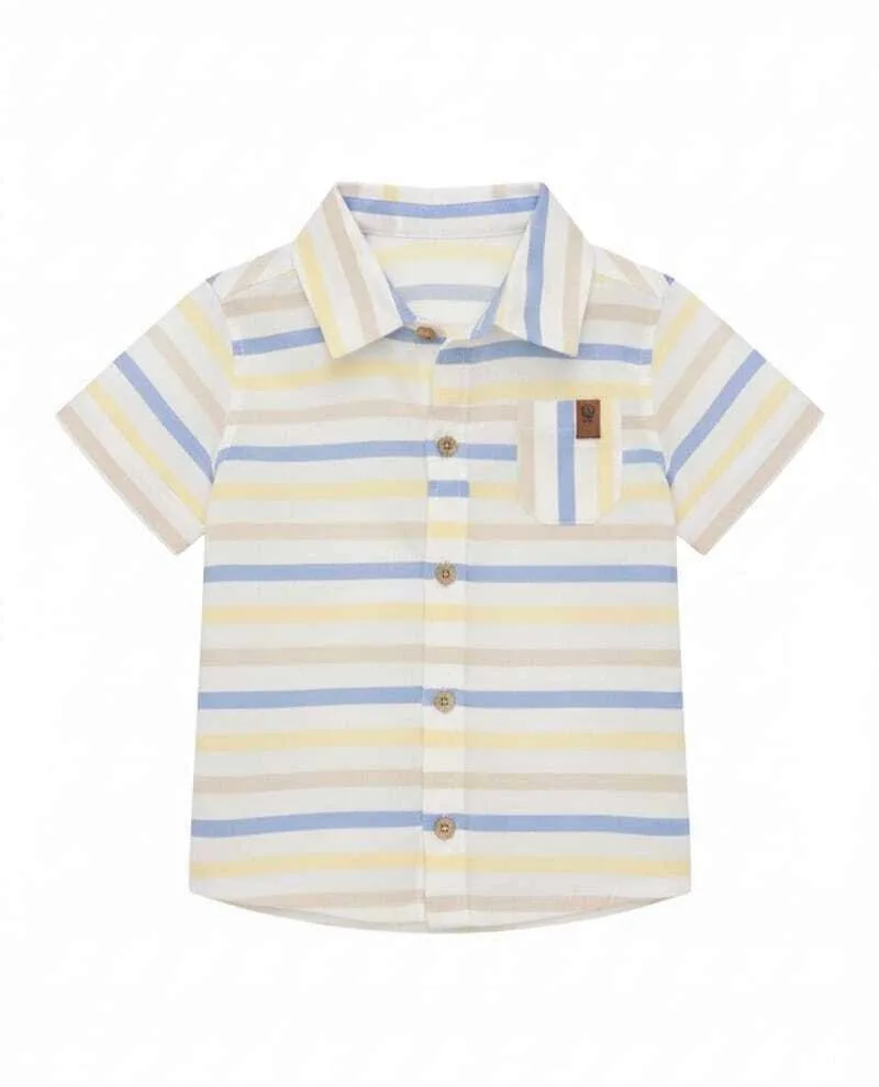 Conjunto Infantil Camisa Tricoline/Bermuda Sarja Mundi - foto 3