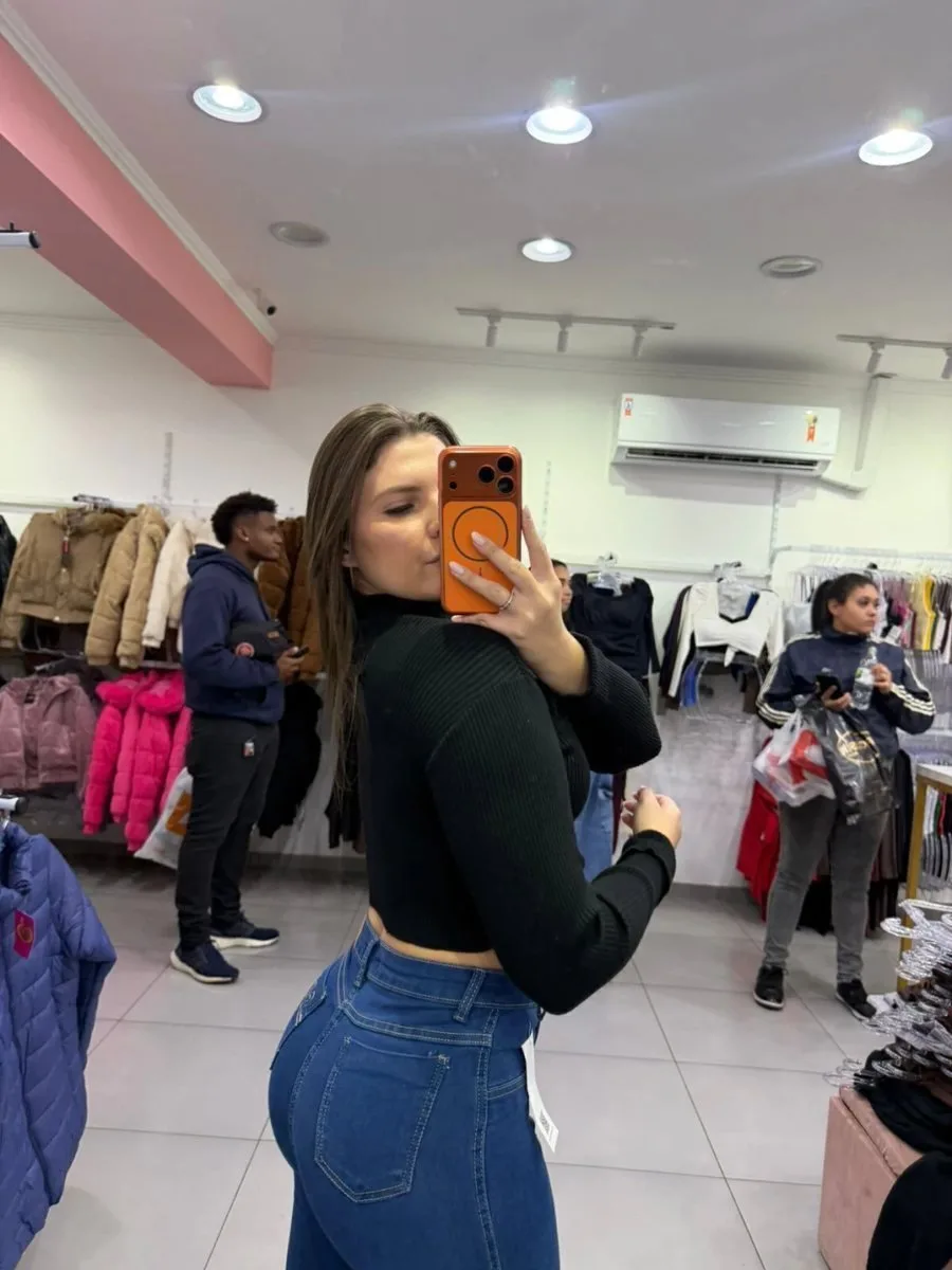 Cropped Luxxo Modal Com Ziper E Punho Dobrado Preto - foto 3