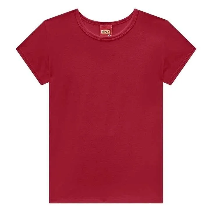 Blusa Infantil Menina Básica Kyly - - Vermelho - foto 1