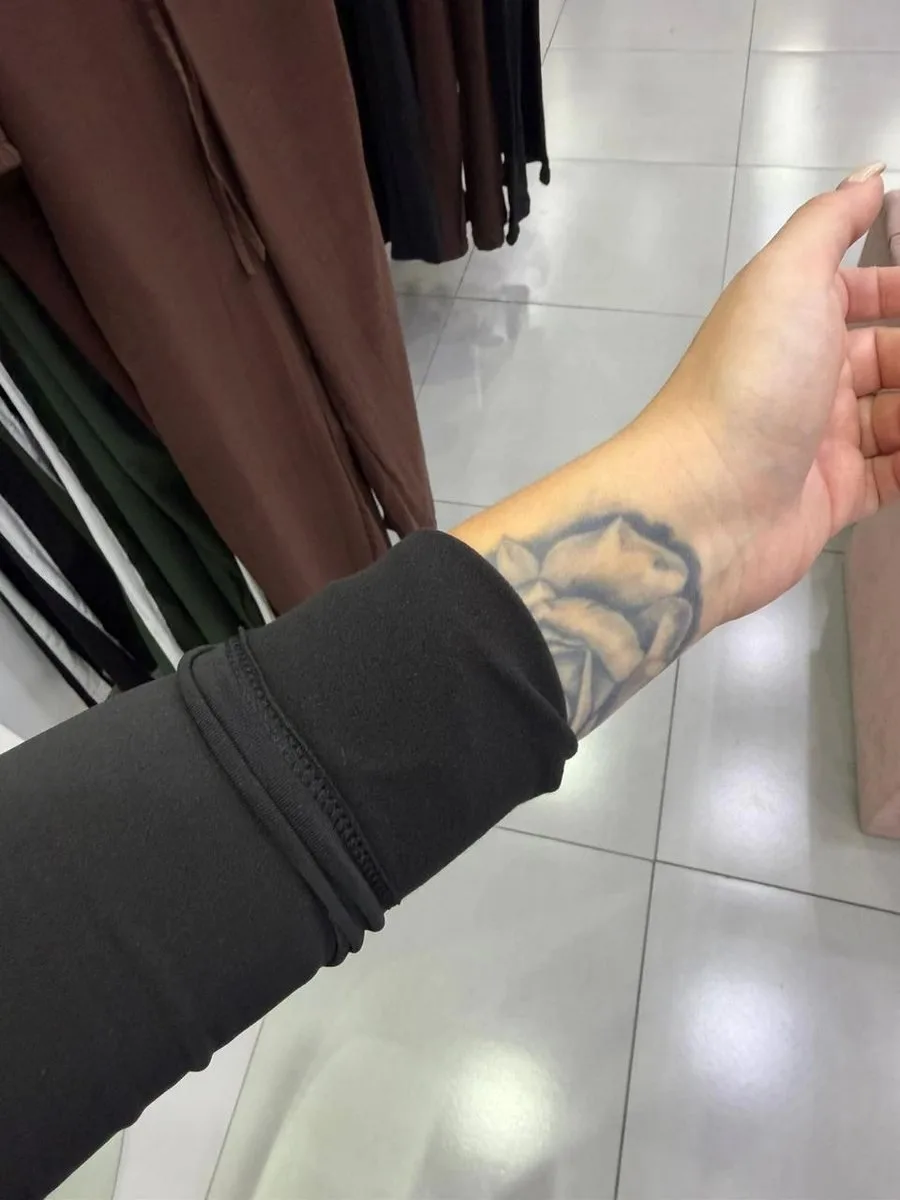 Blusa Térmica Básica Com Manga Longa Preto - foto 3