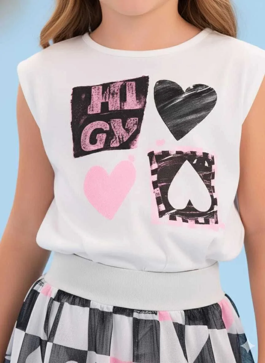 Conjunto Málagah Feminino Cropped e Saia Babados - foto 3