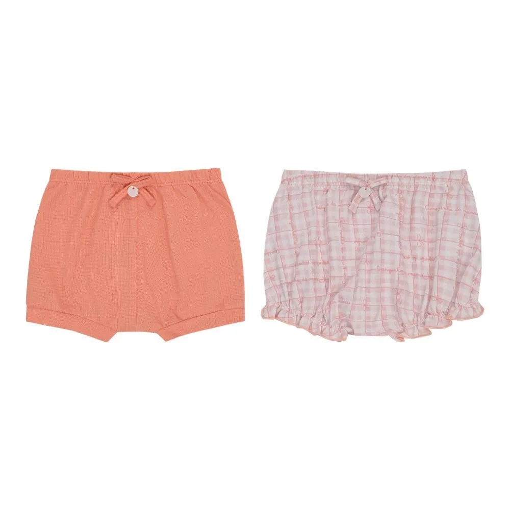 Kit Shorts Tapa Fralda Letut com 2 Unidades - Laranja - foto 1