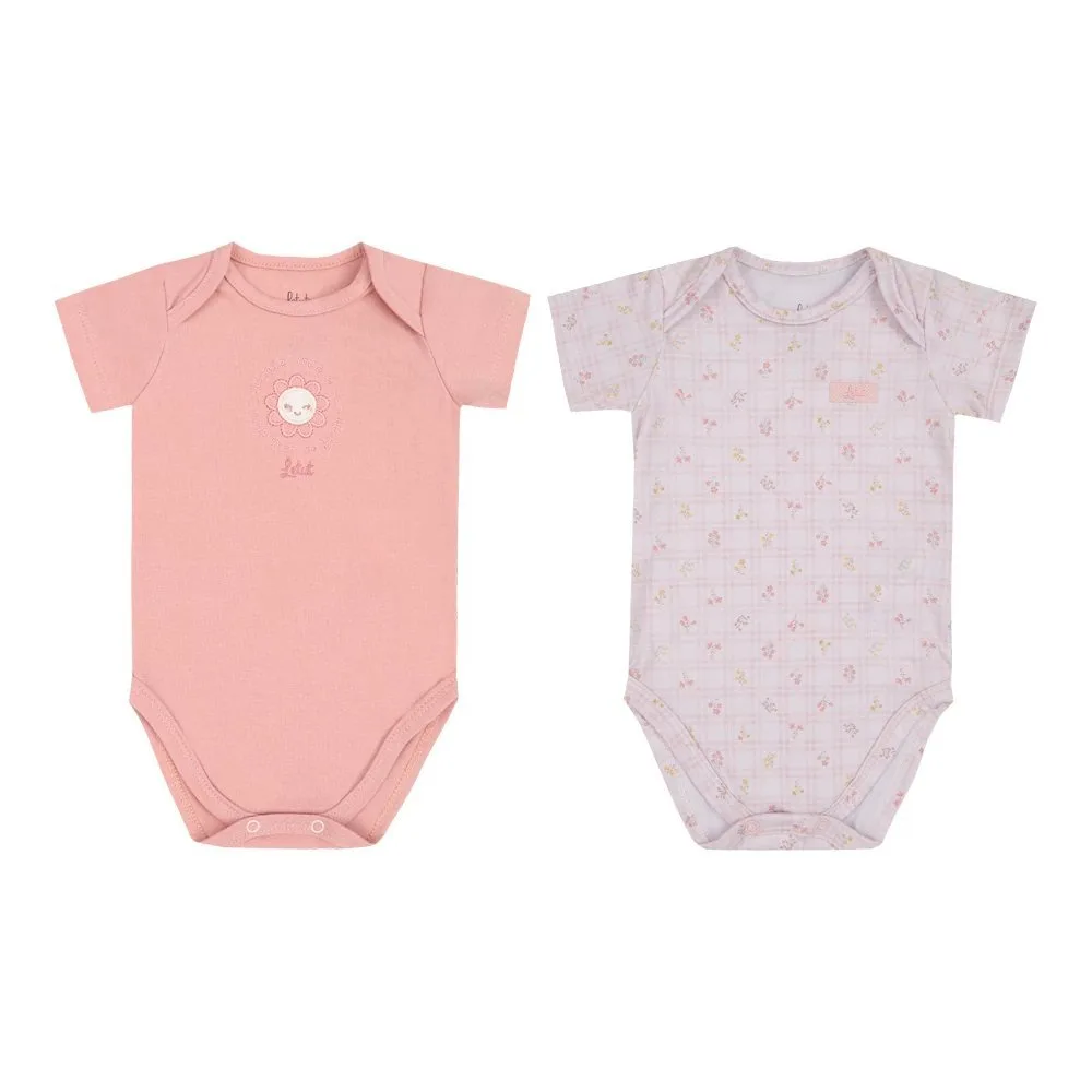 Kit Body Letut 2 Peças Menina, Menino, Neutro - Rosa - foto 1