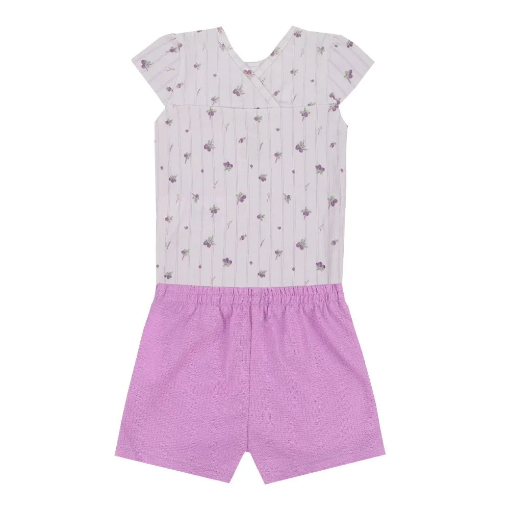 Conjunto Baby Frutas Feminino Curto Letut - Roxo - foto 2