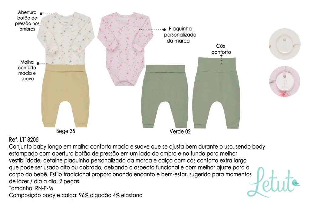 Conjunto Letut Body e Calça Feminino - foto 4