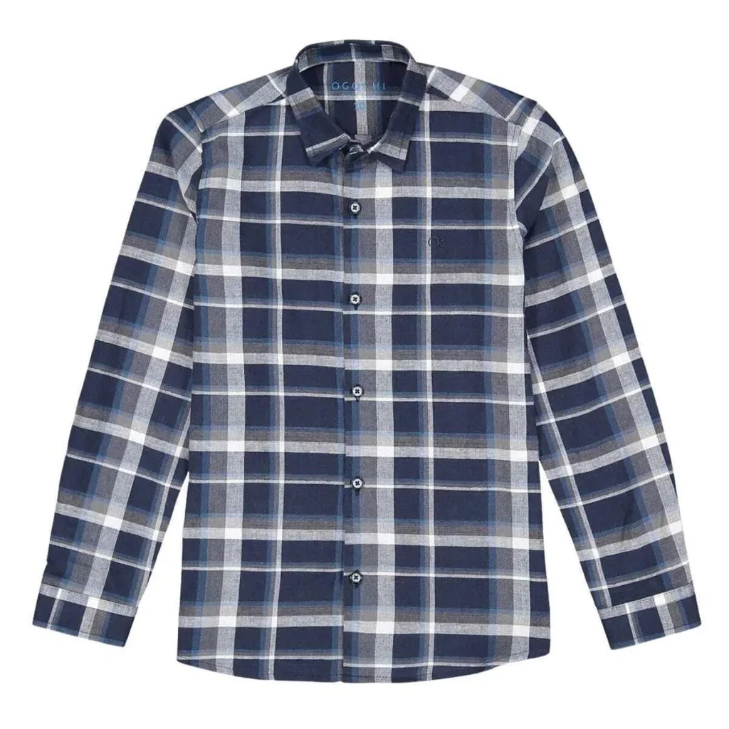 Camisa Infantil Ogochi Xadrez - foto 1