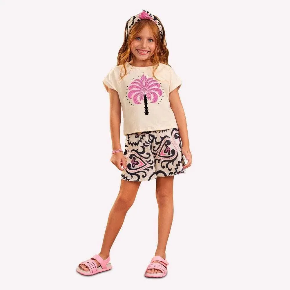 Conjunto Infantil Menina Estampa Nanai - foto 1
