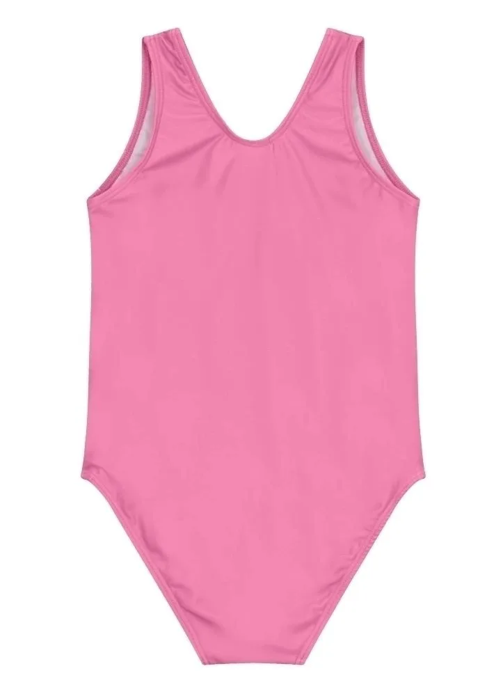 Maiô infantil menina de flores em malha UV Brandili - Rosa - foto 3