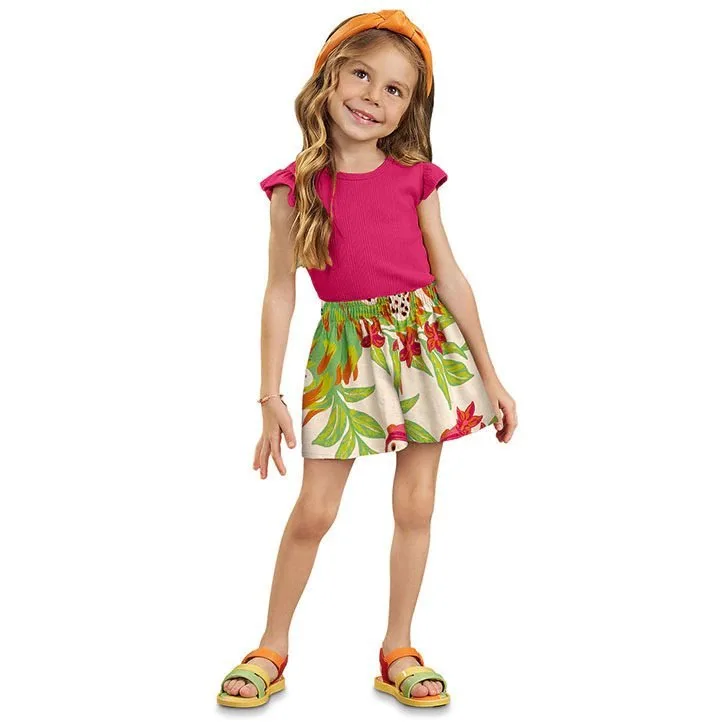 Conjunto Infantil Menina Estampa Nanai - foto 1