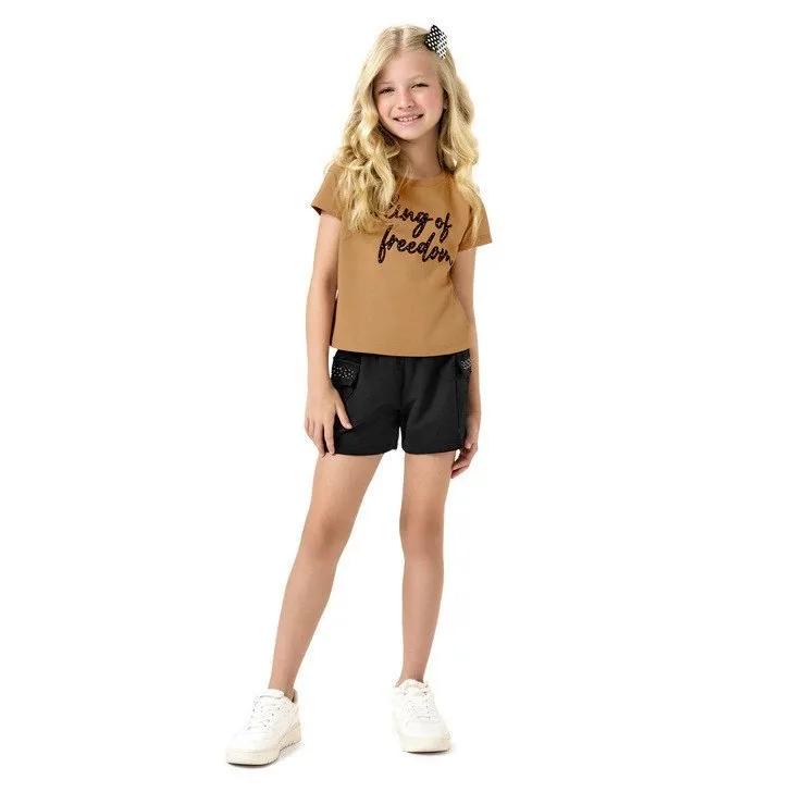 Conjunto Infantil Menina Lettering Kyly - foto 1
