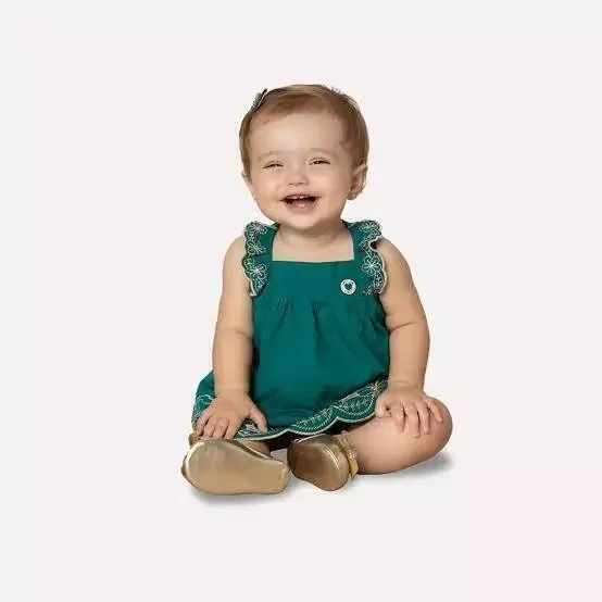 Vestido Milon com Calcinha Tapa Fralda Baby - foto 1