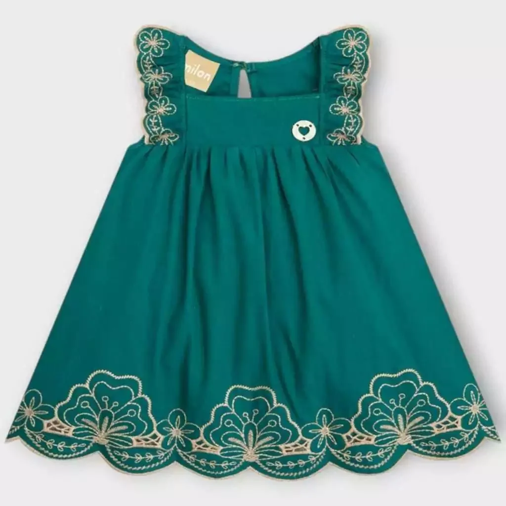 Vestido Milon com Calcinha Tapa Fralda Baby - foto 3