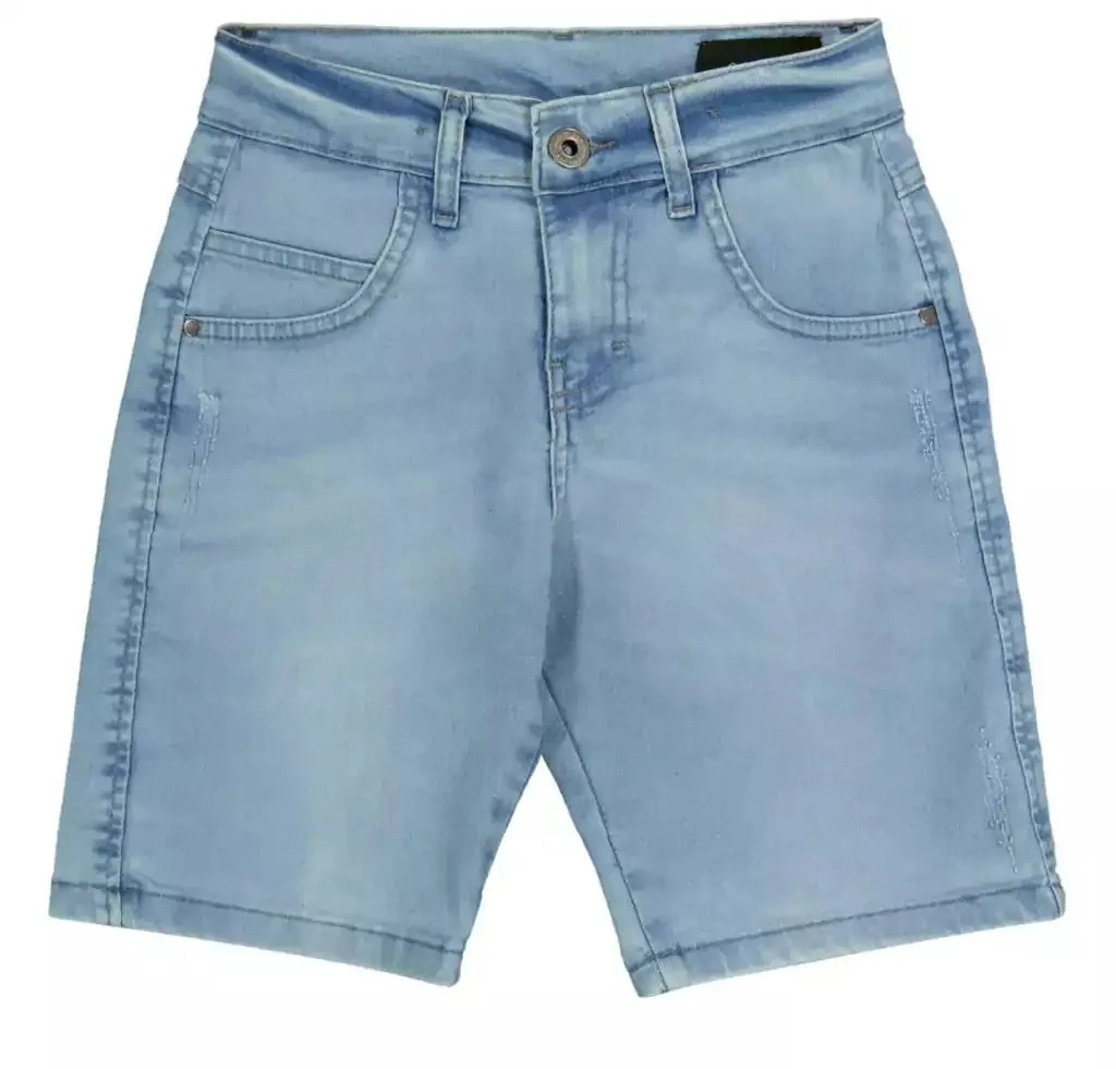 Bermuda Jeans Ogochi Azul Clara - foto 1