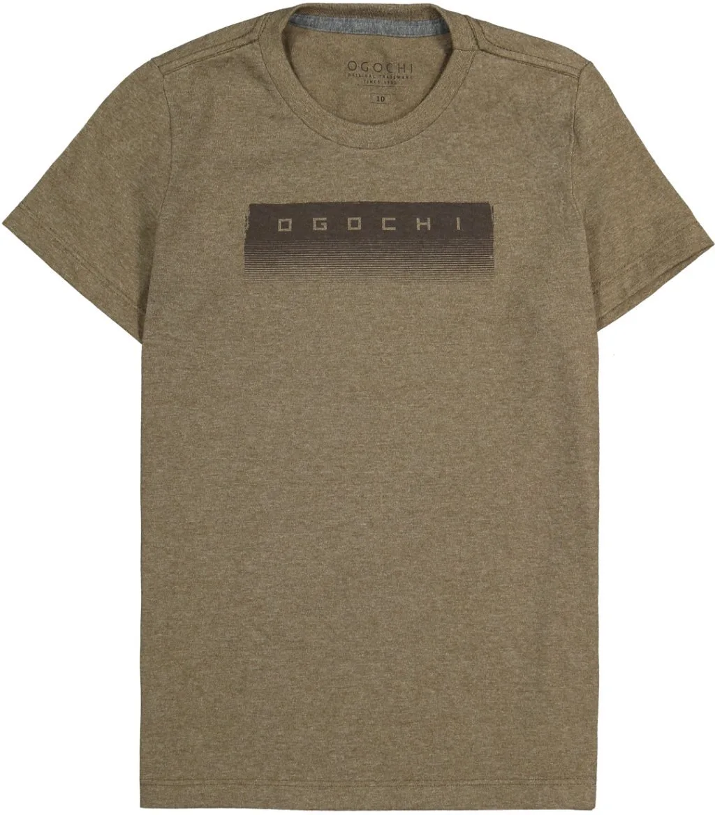Camiseta Ogochi Infantil Manga Curta Concept Marrom - foto 2