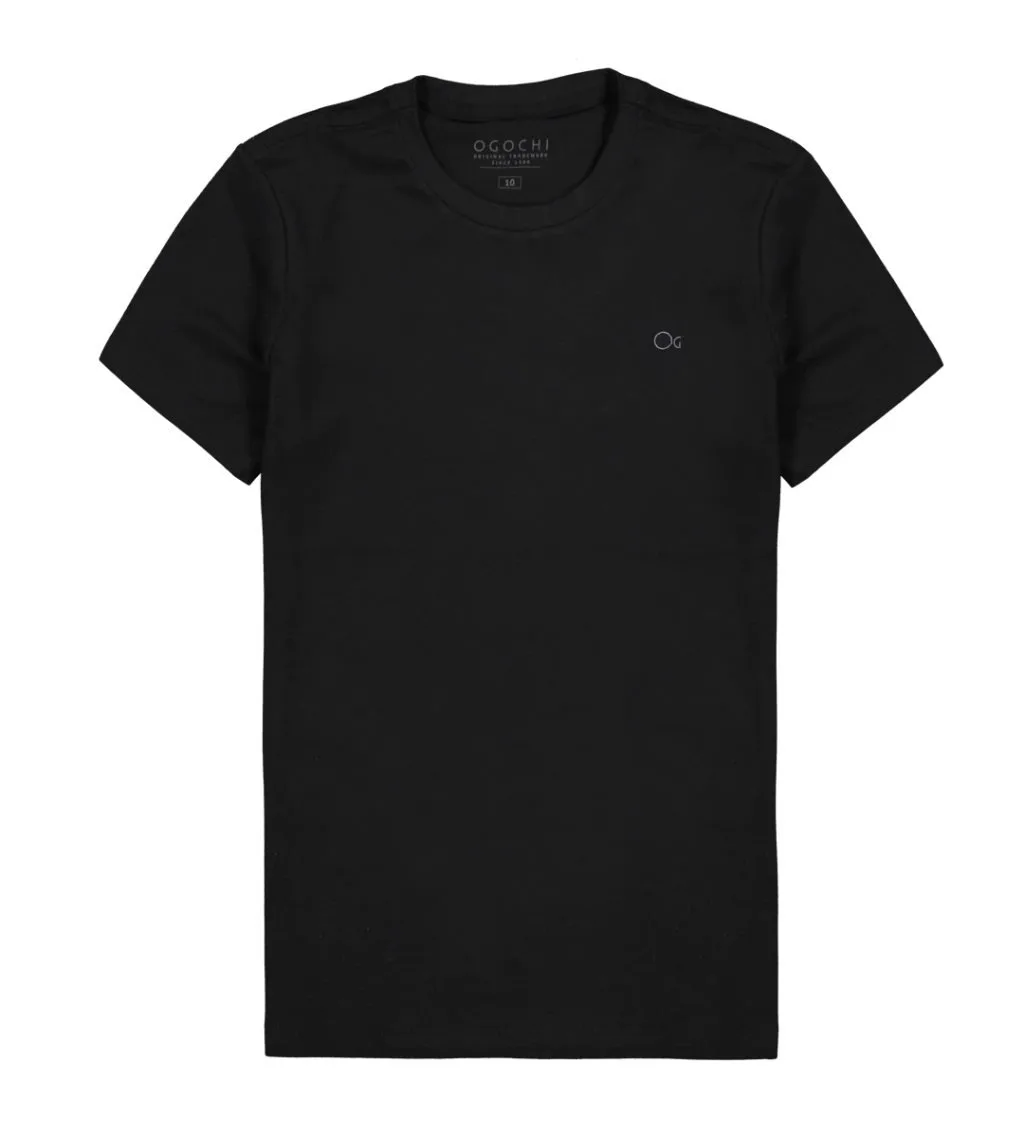 Camiseta Ogochi Manga Curta Essencial - Preto - foto 2