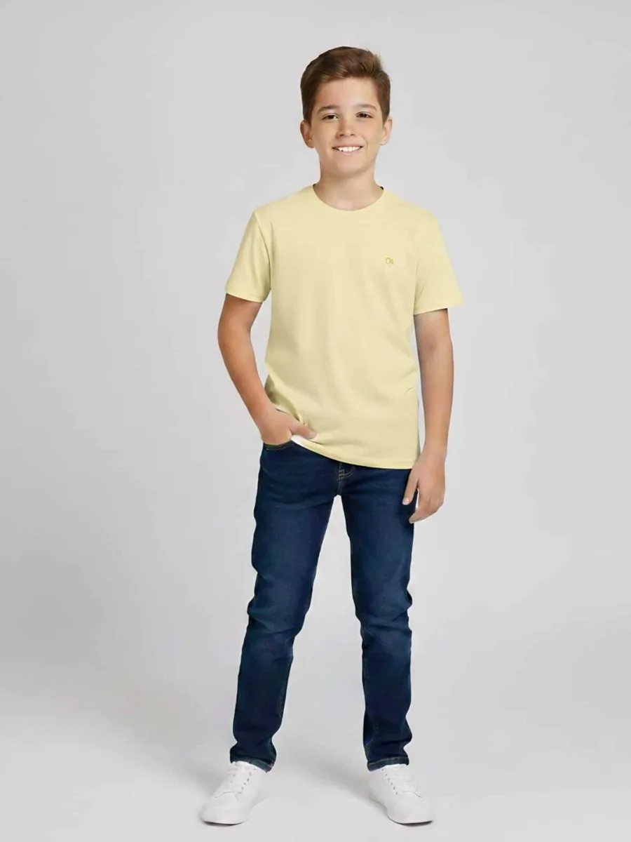 Camiseta Ogochi Manga Curta Essencial - Amarelo - foto 1