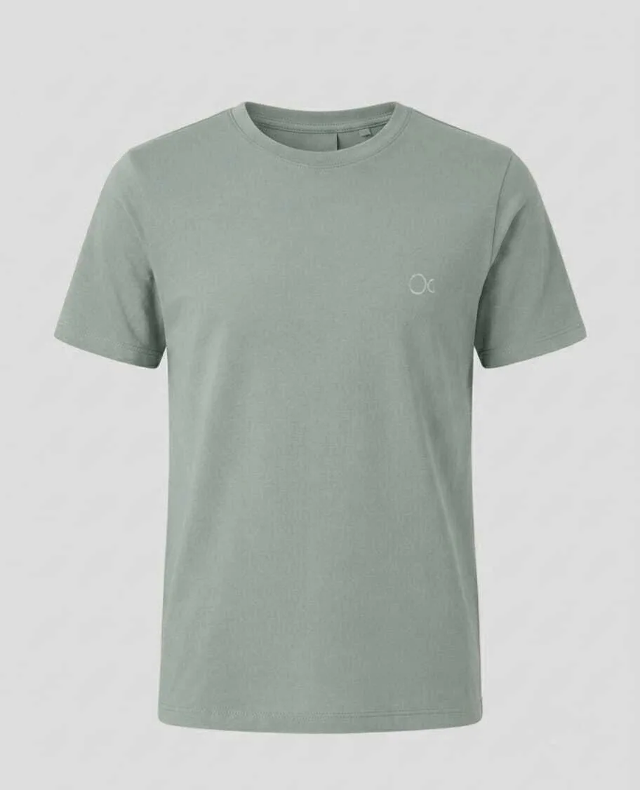 Camiseta Ogochi Manga Curta Essencial - Verde Salvia - foto 2