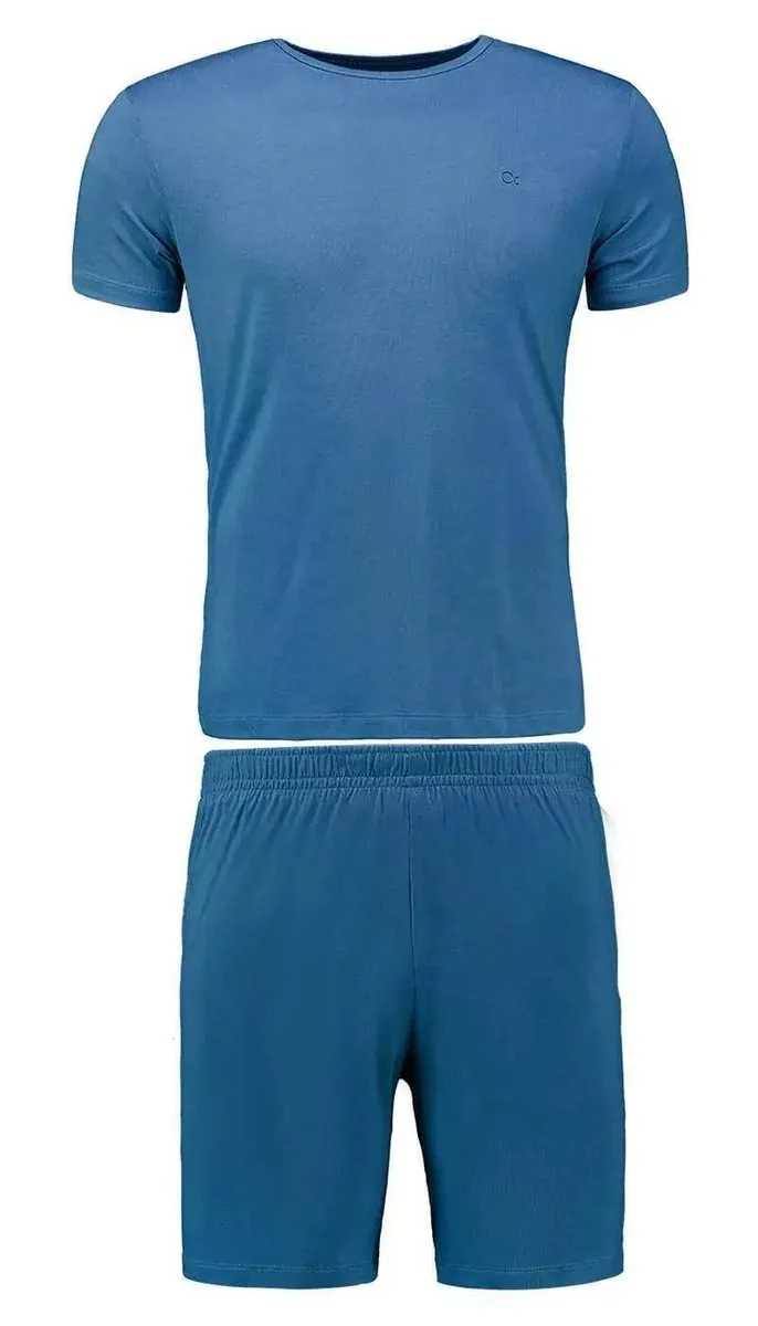 Pijama Verão Ogochi Infantil - Azul Petróleo - foto 1