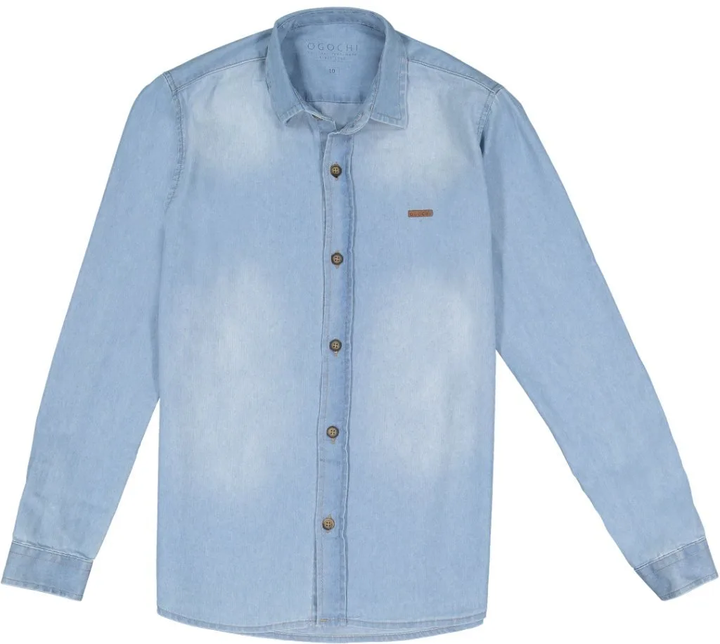 Camisa Jeans Ogochi - Azul claro - foto 1