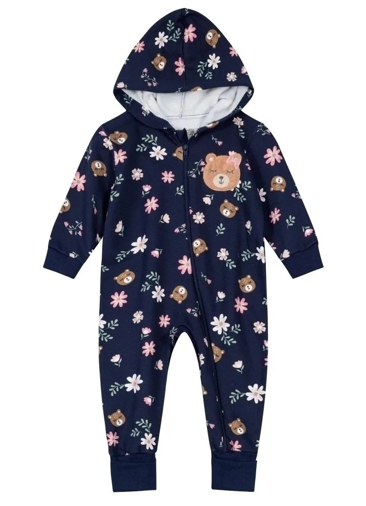 Macacão de Moletom Bebê Unissex Brandili Baby - foto 1