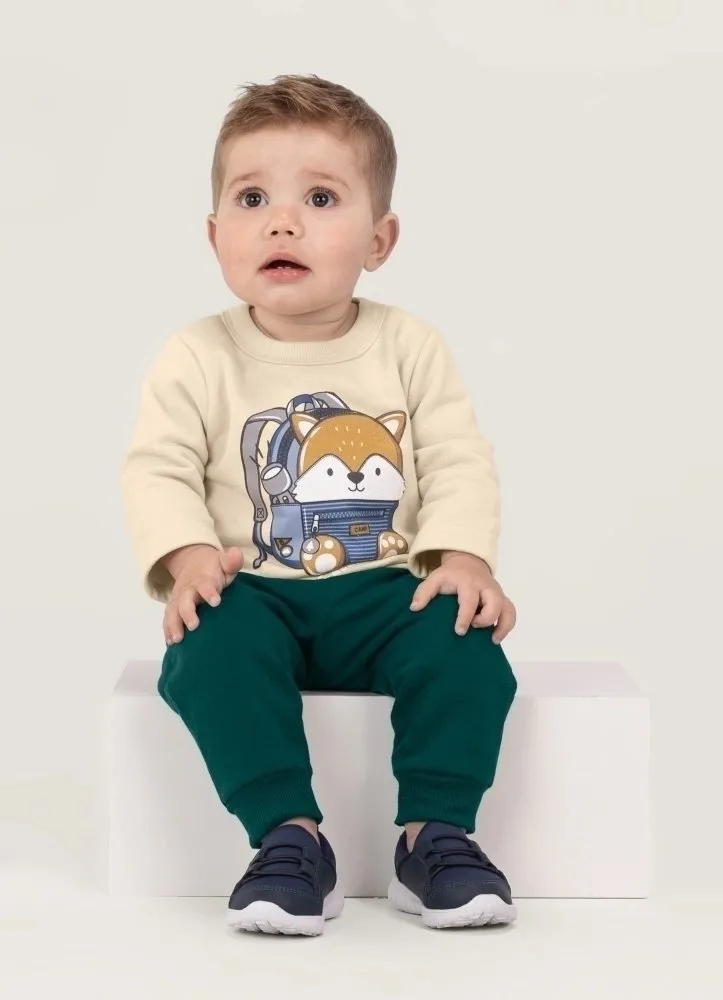 Conjunto Moletom Bebê Menino Brandili - foto 1